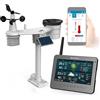 Bresser WLAN HD TFT - Stazione meteorologica wireless con sensore e pluviometro per la misurazione di vento, umidità, temperatura, precipitazioni, livello UV e intensità della luce, grigio antracite