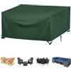 FYHDSH Coperture per Mobili da Giardino Impermeabile, 90x60x50cm, Copertura Tavolo Esterno, Oxford Copertura per Tavolo Esterno, Impermeabile, Antivento, Anti-UV, Rettangolare(Verde)