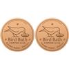 Generico Disco in Rame per abbeveratoio per | Disco in Rame per Vasca Bagno per 2 Pezzi | Discos Coppers Birdbath con Supporto a Punto | Discos purificazione Coppers Birdbath