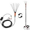 Tekna Garden Abbacchiatore Elettrico Olive Jolly V34 Asta Telescopica cm.170-310 Alimentazione Batteria Auto