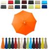HonunGron Telo di Ricambio per Ombrellone A 6 Stecche/8 Stecche, UV50+ Telo di Ricambio per Ombrellone da Giardino, Copertura di Ricambio, per Tavolo, Ombrello, Baldacchino (3.0m - 8 Ribs,Orange)