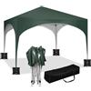 WOLTU Gazebo da Giardino pieghevole 3x3m con sacchi di sabbia Verde