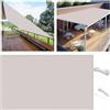 YUANWAN Vela Ombreggiante 1.2 x 1.7 m Antivento, Traspirante e Ad Alta Protezione Solare Vela Ombreggiante con Kit di Fissaggio Rete Telo Ombra con Kit Fissaggio per Esterno Terrazza, Bianco