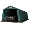 TOOLPORT Tenda Garage 3,3x8,4 m Tenda Capannone in PVC 800 N e Stabile Costruzione in Acciaio Verde