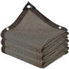 SDLLG Rete di protezione da giardino con occhielli, marrone, 1,5 x 4 m, in HDPE, antivento, rete di protezione dai raggi UV, per giardino, campo sportivo, recinzione a rete metallica