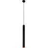 Muteiki Lampadario a Sospensione Lampadario a Tubo Lungo in Alluminio Lampada a Sospensione a Testa Singola Nera Cilindro Droplampada a Tubo Lungo Lampadario Bancone,Bar/3 X 60Cm/3 * 40Cm/Warm