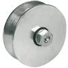 IBFM Ruota per Cancello Gola V con Ingrassatore diametro mm 120 IBFM 366