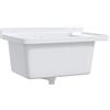 vidaXL Lavello per montaggio a parete bianco 60x40x28 cm resina