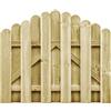 vidaXL Cancello da Giardino in Legno di Pino Impregnato 100x75 cm