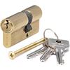 CISA 10G300090, Cilindro Europeo C2000, Ottone Smerigliato, 27/37 mm