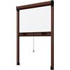EFFE ZANZARIERA A RULLO FINESTRA VERTICALE 100X170CM, COLORE MARRONE