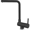 Elleci Danubio Miscelatore Monocomando con Canna Girevole, Full Nero 40