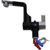Generisch Rubinetto miscelatore Arona + interruttore girevole a 360° nero corto