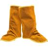 Generic Copriscarpe per saldatori, in pelle di vacchetta, resistenti alle abrasioni al calore, per saldatori, ghette ignifughe cucite con filo resistente per la sicurezza del piede