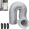 Benasan Manicotto isolante portatile per tubo AC, copertura isolata per condizionatori d'aria, adatto per tubi di scarico di diametro 12,7 cm e 15 cm, facile installazione con 3 cinghie regolabili con fibbia,