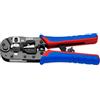 KNIPEX Crimpatrice per connettori tipo western RJ45 con impugnature multicomponente 190 mm, 97 51 13
