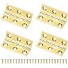 M METERXITY 4-Pack Cerniere Piccole Per Porte, 1.45in (37mm) Cerniere A Libretto In Ottone Per Interni Con Viti Per Scatole Di Legno/Scatole Per Gioielli/Armadi