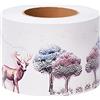 Dostear Bordi Greche Pannelli Adesivi Bordo Adesivo per Pareti Striscia Adesiva Muro Decorativa Greca Adesiva per Parete foresta 10 X 500cm