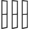GONCBKVN Staffa per mensola sospesa per carichi pesanti (senza tavola), staffa per mensola per montaggio a soffitto 30 cm x 60 cm con viti di installazione, staffa per mensola sospesa in metallo a 2 strati (C