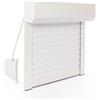 AvosDim.com stores, rideaux, moustiquair Tapparella a rullo, manuale, cinghia regolabile in alluminio, altezza 100 x larghezza 80 cm, colore bianco, montaggio facile, per finestra