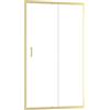 Marwell Walk In Doccia Golden Stage 120 x 200 cm - Porta scorrevole con pannello doccia in vetro di sicurezza monolastra da 6 mm - Larghezza apertura 49 cm - con profili in alluminio dorato di alta