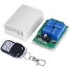 Zerodis Telecomando Apriporta del Garage, DC12V 4-CH 433MHZ Interruttore Relè Wireless Controllo Porte del Garage Scheda Ricevitore Interruttore Portatile con Telecomando per Apriporta del Garage
