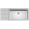 Foster Lavello Cucina 1 Vasca + Gocciolatoio sx 1160x500 mm - 3216 051 Evo