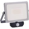 MAURER 19079155 Faretto LED Piatto 30 Watt. Luce Bianca 4000° K IP 65 2400 Lumen con sensore di Pressione, Multicolore, 20x6x20cm