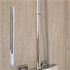 Tissting Tubo di estensione doccia, Prolunga doccia in acciaio inossidabile cromata da 30 cm G1/2 facile installazione senza strumenti for Bagno moderno e famiglia