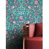 Newroom Carta da Parati Verde Floreale in Stile Boho Soggiorno