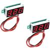 ATEC by Carboni Christian ATEC - Mini Voltmetro Digitale da Pannello con Display LED da 0.36 DC 2.5-30 V (2 x 0.36 Rosso)