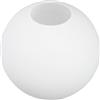 BUGUUYO Paralume Lampadario Sfera in Vetro Bianco Opaco, Diffusore Luce Soffusa per Ambienti Multiscena, Design Rotondo Elegante e Minimalista