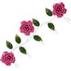 Zerodeko Appendiabiti da Muro Vintage Forma Rosa Ganci Colorati Resistente Attaccapanni Decorativo per Ingresso Bagno e Camera Design Salvaspazio e Facile Installazione