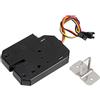 Ftory Serratura elettrica - CC 12V 2A Elettromagnetico Elettrico Armadietto di controllo Cassetto Armadietti Chiusura a scatto Acciaio Nero