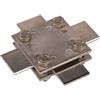Dehn 318233 - Croce collegamento senza piastra fluorescente/fluorescente 30/30 mm Niro V4 A