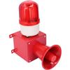 Generic Sirena di Allarme Industriale, Sirena Visiva Acustica Ad Alta Potenza Montata a Parete 115 DB per Cave (Spina europea 220 V)