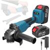 Mulcort 21V 125mm M14 Smerigliatrice Angolare Motore Brushless Utensile per Rettifica Elettrica Multifunzionale Macchina da Taglio al Litio Utility Power Tool per Taglio Lucidatura Piastrelle