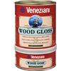 Veneziani - Wood Gloss vernice di finitura brillante, colore: Trasparente, size: 750 ml A+B