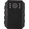 Plyisty Telecamera Corporea 4K, Bodycam per Visione Notturna a Infrarossi, Telecamera di Sicurezza Indossabile con Clip Posteriore, Registrazione Video in Loop per le Forze (regolamenti