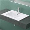 Mai & Mai Lavabo Incasso 61x47x18cm, Lavabo Sottopiano Lavandino Bagno in Ceramica Bianca Nano Rivestimenti Brüssel912