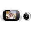 Yosoo Visual Door Viewer, 2.8in TFT LCD Visual Door Viewer Visione Notturna IR Telecamera di Archiviazione Ciclica Campanello Ding Dong Sistema di Controllo Accessi intelligente(Argento) (Argento)