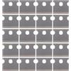 BUGUUYO Lame per Pinza Crimpatrice per Cavi di Rete 20 Pezzi 14x12 MM | Acciaio Carburizzato, Ricambio Leggero e Robusto, per Pinze Telefoniche e Crimpatrici, Colore Argento