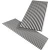 HAGEFOL® - Pannelli acustici in legno, 2 pezzi, 120 x 60 cm, colore grigio, pannelli da parete in legno, parete lamellare 3D in legno impiallacciato su feltro acustico, 1200 x 600 mm