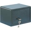 BURG-WÄCHTER Cassaforte per mobili con chiave, con ripiano, per fissaggio a parete e pavimento, 6,7 l, 7 kg, Pure-Safe PS 110 K, antracite