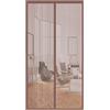 Generic Zanzariera ad alta densità per porta, 110 x 260 cm, telaio completo, nastro magico marrone, ideale per cucina, camera da letto, condizionatore d'aria, protezione dagli insetti, facile da installare