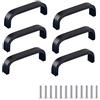 SYDARSYN 6 pezzi Maniglie per Mobili Cucina Alluminio Lega Armadio Maniglie Cassetto Maniglia Arco Maniglie per Cassetti Pomelli Porta Maniglie Distanza del foro 64 mm