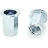 IERO - Inserti Filettati in Acciaio Testa Piana con corpo Esagonale M6 grip da 0.5-3.0mm - Box da 500 pezzi