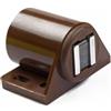 bricoleva.it 2 Chiusure Magnetiche per Ante - Magneti per Armadi, Cassetti, Porte, Camper, Barche - Ferma Porta Magnetico - Calamita Blocca Cassetto - Forza 6 - Set da 2 Pezzi con Viti - Marrone