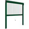 Zanzanet Zanzariera Verticale per finestre su Misura 42 mm cassonetto Sottile Personalizzabile a Rullo con Molla Telaio con Profilo Robusto e Resistente in Alluminio Made in Italy Verde Raffaello