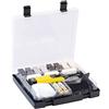 AGT Flooring Materials - kit di riparazione: Set di riparazione WRS-11.pvl per superfici in plastica (kit per vinile, pavimento vinile, cera)